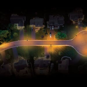 Lampadaire solaire Solstice - Quartier résidentiel